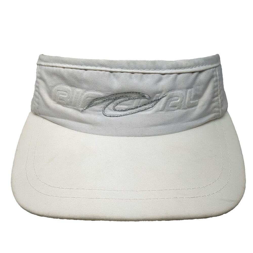 Legendary Rip Curl Visor White One Size Embroidered Logo Strapback Surf Hat